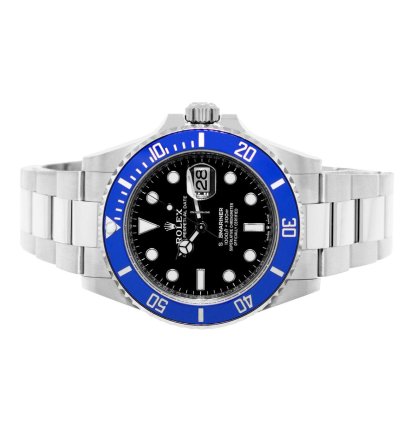 Rolex Submariner Date 40mm White Gold Black Dial Blue Bezel 126619