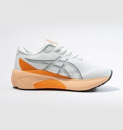 Asic S Gel Kayano 30 White Orange Sneakers