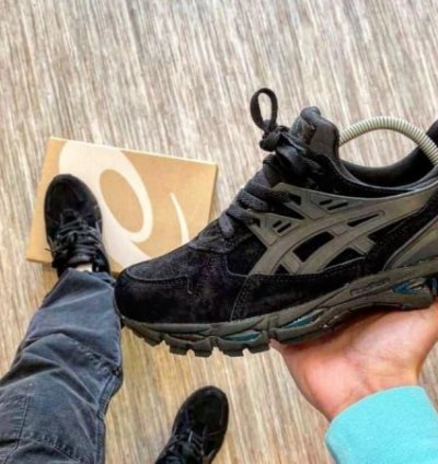 Asic S Gel Kayano Black Suede Sneakers