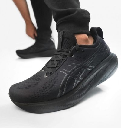 Asic S Gel Nimbus 25 Triple Black Running Shoes
