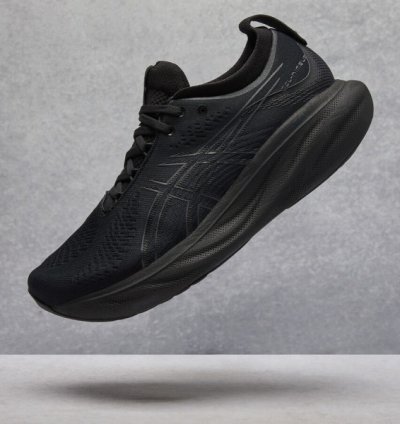 Asic S Gel Nimbus 25 Triple Black Running Shoes