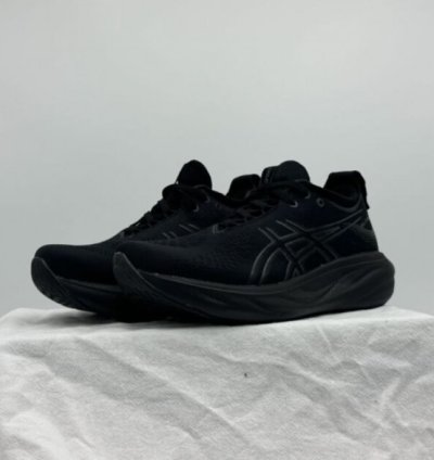 Asic S Gel Nimbus 25 Triple Black Running Shoes