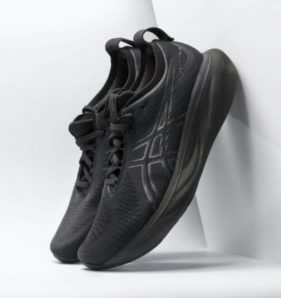Asic S Gel Nimbus 25 Triple Black Running Shoes