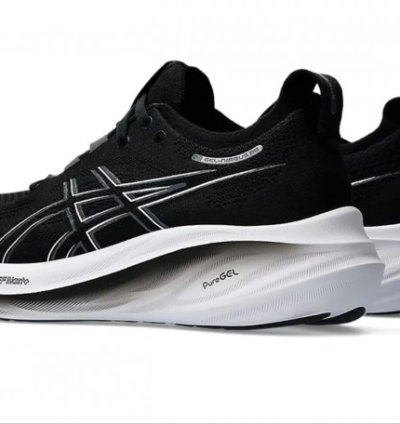 Asic S Gel Nimbus 26 Platinum Black Graphite Grey Running Shoes