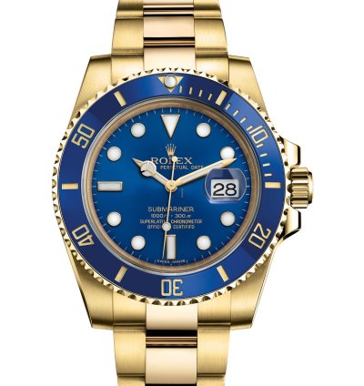 Rolex Submariner Date 40mm Yellow Gold Blue Dial 116618lb 2020 New