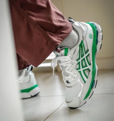 Asic S Gel Nyc X Hidden Ny White Jolly Green Sneakers