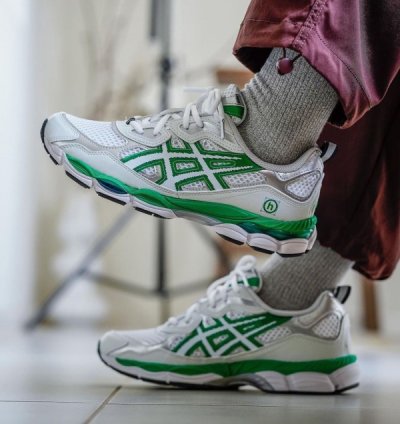 Asic S Gel Nyc X Hidden Ny White Jolly Green Sneakers