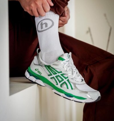 Asic S Gel Nyc X Hidden Ny White Jolly Green Sneakers