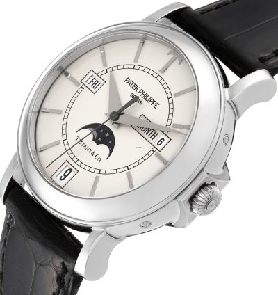 Patek Philippe Annual Calendar Tiffany Limited Edition White Gold Mens Watch 5150 Box Papers