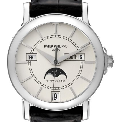 Patek Philippe Annual Calendar Tiffany Limited Edition White Gold Mens Watch 5150 Box Papers
