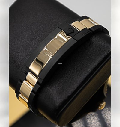 Rolex Submariner Date 41 Mm Black Rolex Dlc-pvd Two-tone 18k Yellow Gold And Black Pvd