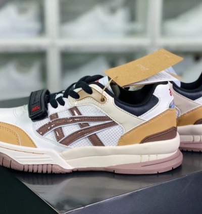Asic S Gel Spotlyte Low V2 White Brown Sneakers