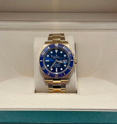 Rolex Submariner Date 41mm 126618 Yellow Gold Oyster Royal Blue Dial Unworn Complete 2023