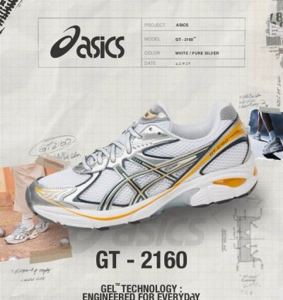 Asic S Gt 2160 White Pure Silver Running Shoes