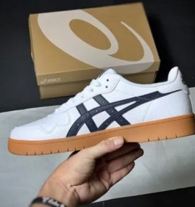 Asic S New Gel Japan White Brown Sneakers