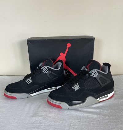 Nike Air Jordan 4 Retro Og Bred 2019 Men Us Size 10 5