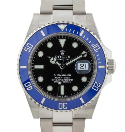 Rolex Submariner Date 41mm 18k White Gold Unworn Box Card
