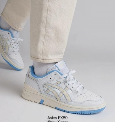 Asics Ex89 White Cream Birch Sneakers