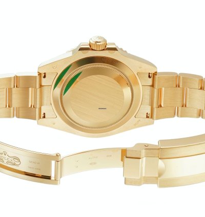 Rolex Submariner Date 41mm 18k Yellow Gold Ceramic Bezel Blue Dial