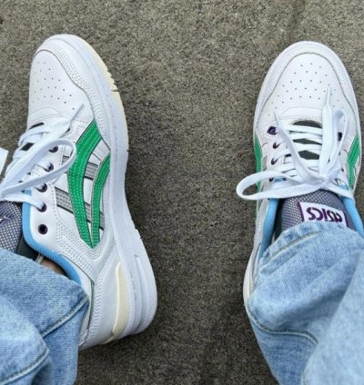 Asics Ex89 White Green Sneakers