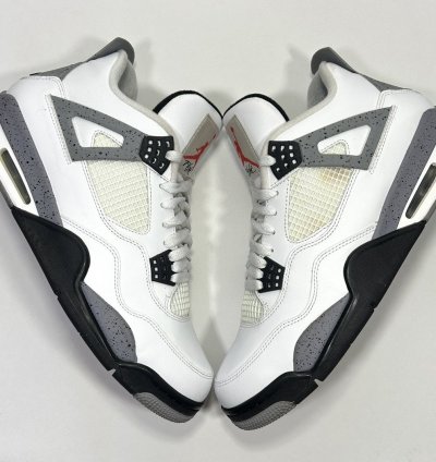 Nike Air Jordan 4 Retro White Cement Shoes Size 11 5