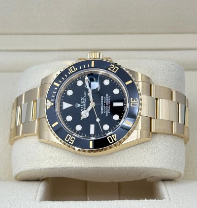 Rolex Submariner Date 41mm 18k Yg Black Dial Ref 126618ln Unworn