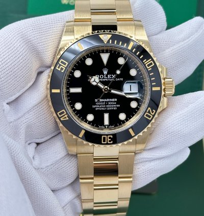 Rolex Submariner Date 41mm 18k Yg Black Dial Ref 126618ln Unworn
