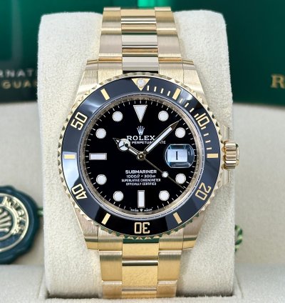 Rolex Submariner Date 41mm 18k Yg Black Dial Ref 126618ln Unworn