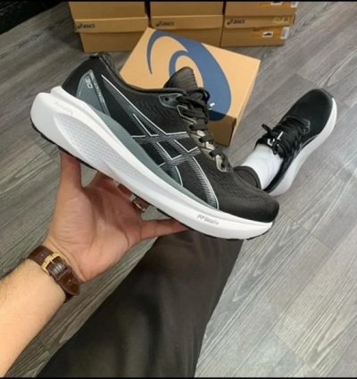 Asics Gel Kayano 30 Black White Running Shoes