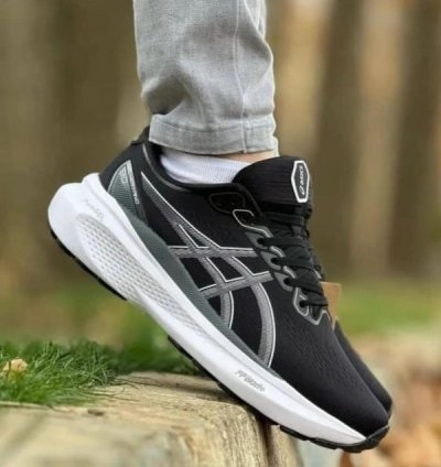 Asics Gel Kayano 30 Black White Running Shoes