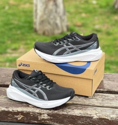 Asics Gel Kayano 30 Black White Running Shoes