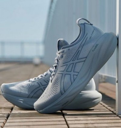 Asics Gel Nimbus 25 Grey Running Shoes