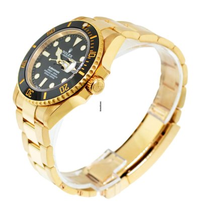 Rolex Submariner Date 41mm Yellow Gold Black Index Dial Black Ceramic Bezel 126618