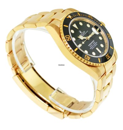 Rolex Submariner Date 41mm Yellow Gold Black Index Dial Black Ceramic Bezel 126618