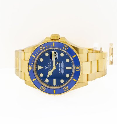 Rolex Submariner Date 41mm Yellow Gold Blue Dial Blue Bezel 126618lb
