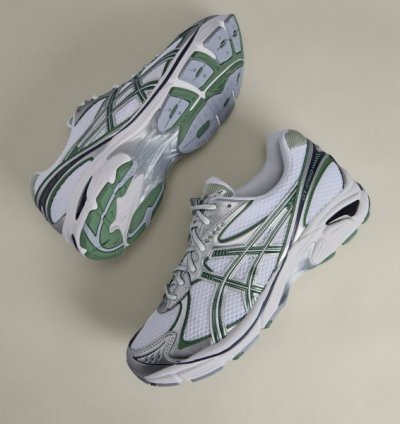 Asics Gt 2160 White Shamrock Green Sneakers