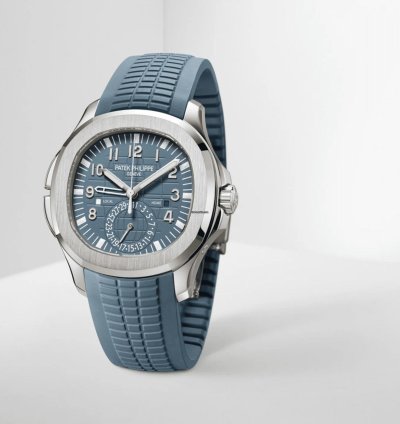 Patek Philippe Aquanaut 18kt White Gold Dual Time 5164g-001