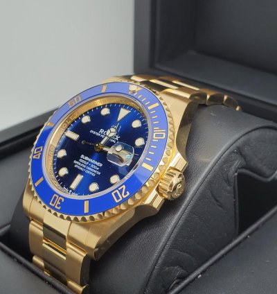 Rolex Submariner Date Basel One Submariner Date 126618lb Full Gold Blue