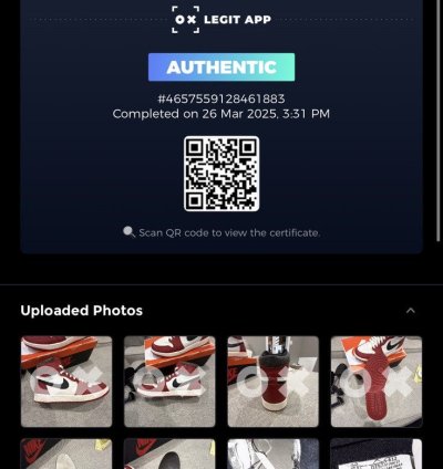 Nike Air Jordan Retro 1 High Og Lost And Found Chicago