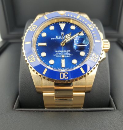 Rolex Submariner Date Basel One Submariner Date 126618lb Full Gold Blue