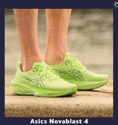 Asics Nova Blast 4 Neon Green Running Shoes