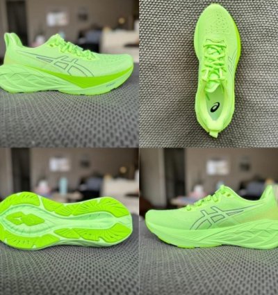 Asics Nova Blast 4 Neon Green Running Shoes