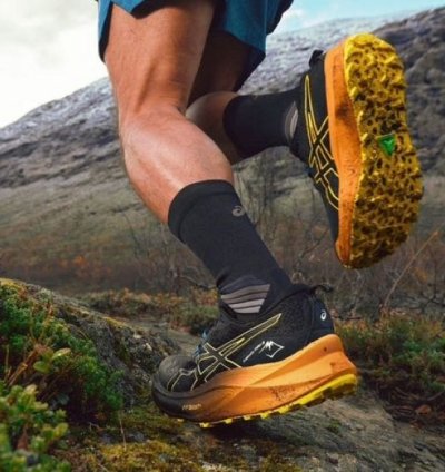Asics Trabuco Max 2 Yellow Running Shoes