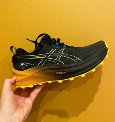 Asics Trabuco Max 2 Yellow Running Shoes