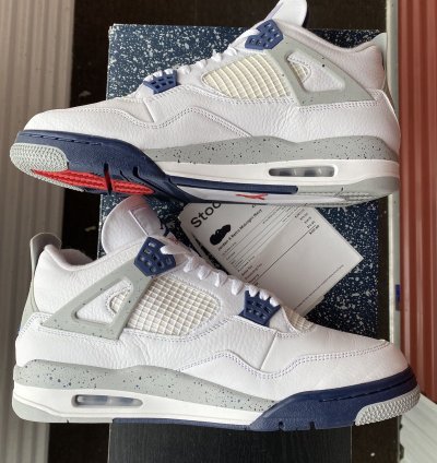 Nike Air Jordan Retro 4 Midnight Navy Dh6927140 Size 12 5