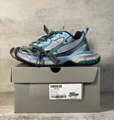 Balenciaga 3xl Me S Trainers In White Blue Sneakers