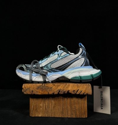 Balenciaga 3xl Me S Trainers In White Blue Sneakers