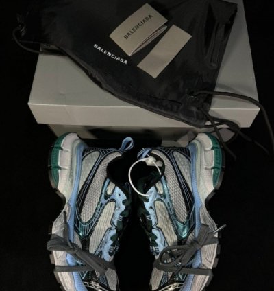 Balenciaga 3xl Me S Trainers In White Blue Sneakers