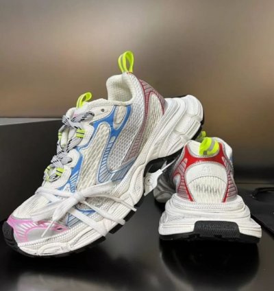 Balenciaga 3xl Men S Blue And Pink Trainers Sneakers