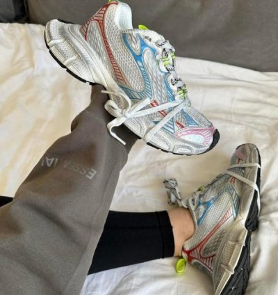 Balenciaga 3xl Men S Blue And Pink Trainers Sneakers
